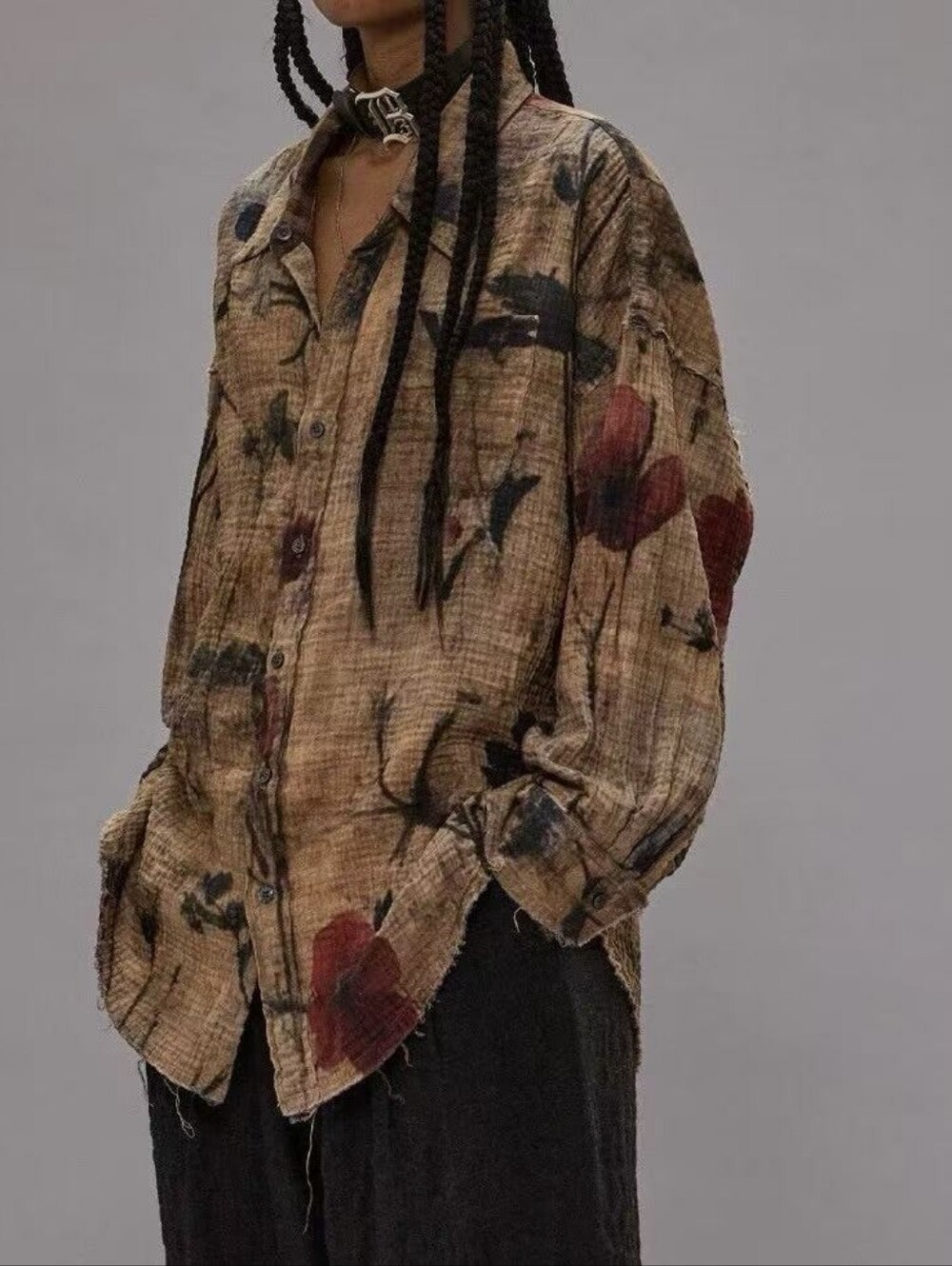 R13 REVERSIBLE DROP NECK SHIRT